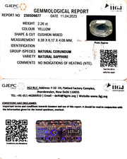 2.26/CT Natural Ceylonese Pukhraj with Govt Lab Certificate (16650)